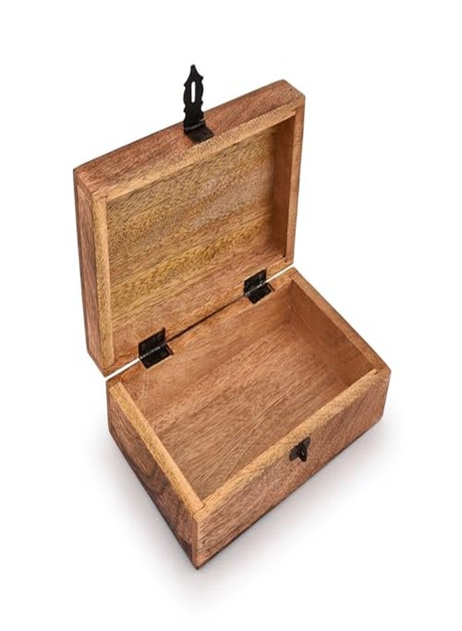 Kimona Jewelry Boxes Mango Wood Tree of Life Engraving Handcarved Jewellery Box for Women-Men Jewel (8" X 5" X 3") - Image 4